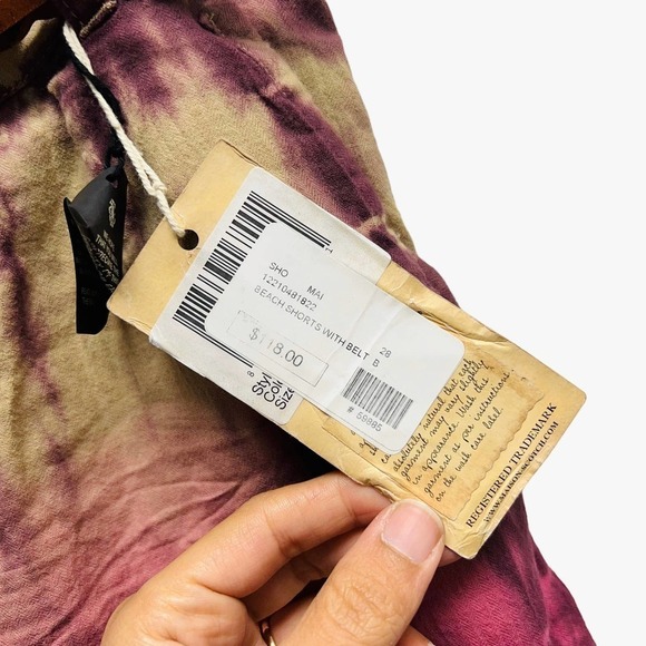 Maison Scotch Beach Shorts With Belt Ombre Multicolor - Picture 4 of 6